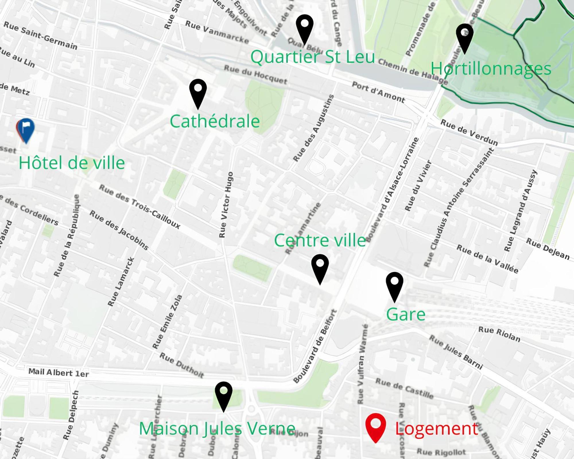 400M Gare&Centre Ville, Seche Linge, Local Velo Amiens Exteriör bild